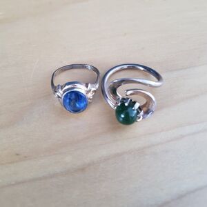Vintage Colored Stone‎ Costume Jewelry Rings